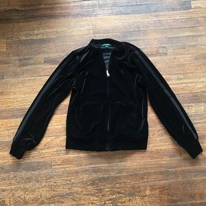 Lauren Ralph Lauren Velvet Velour Bomber Jacket XS
